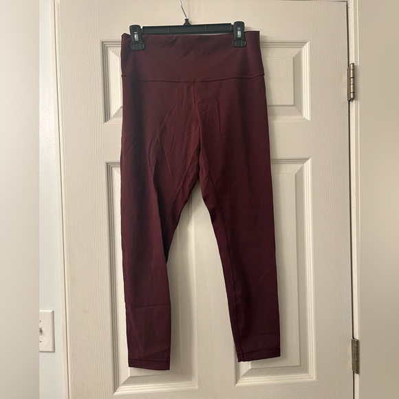 Lululemon wunder train leggings in cassis 25in; size 10; $50 - Picture 4 of 7
